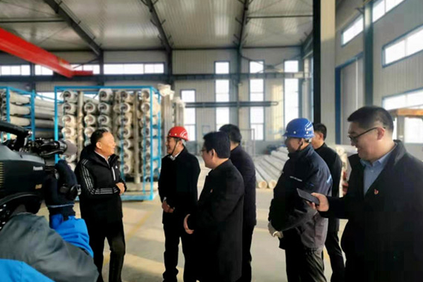 北票市委書記張秀軍走進一諾環(huán)境產(chǎn)業(yè)園，踐行“不忘初心、牢記使命”主題教育